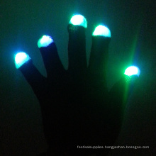 New Year Party Custom Led Nylon Light Up Gloves